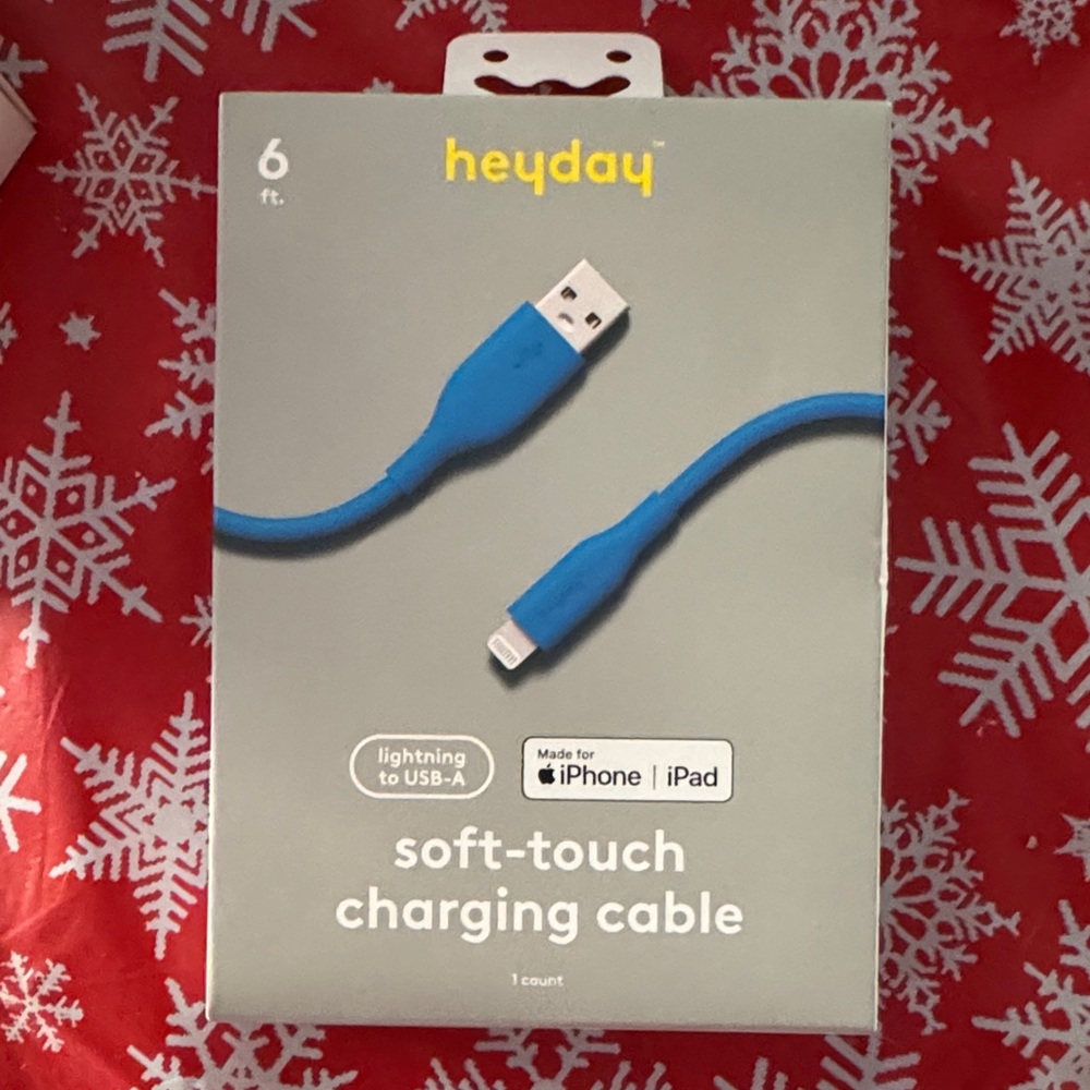 Heyday Bright Blue Lightning Cable